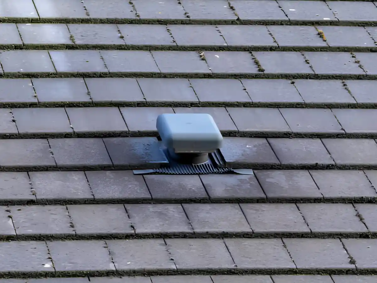 Flashing check on a shingle roof