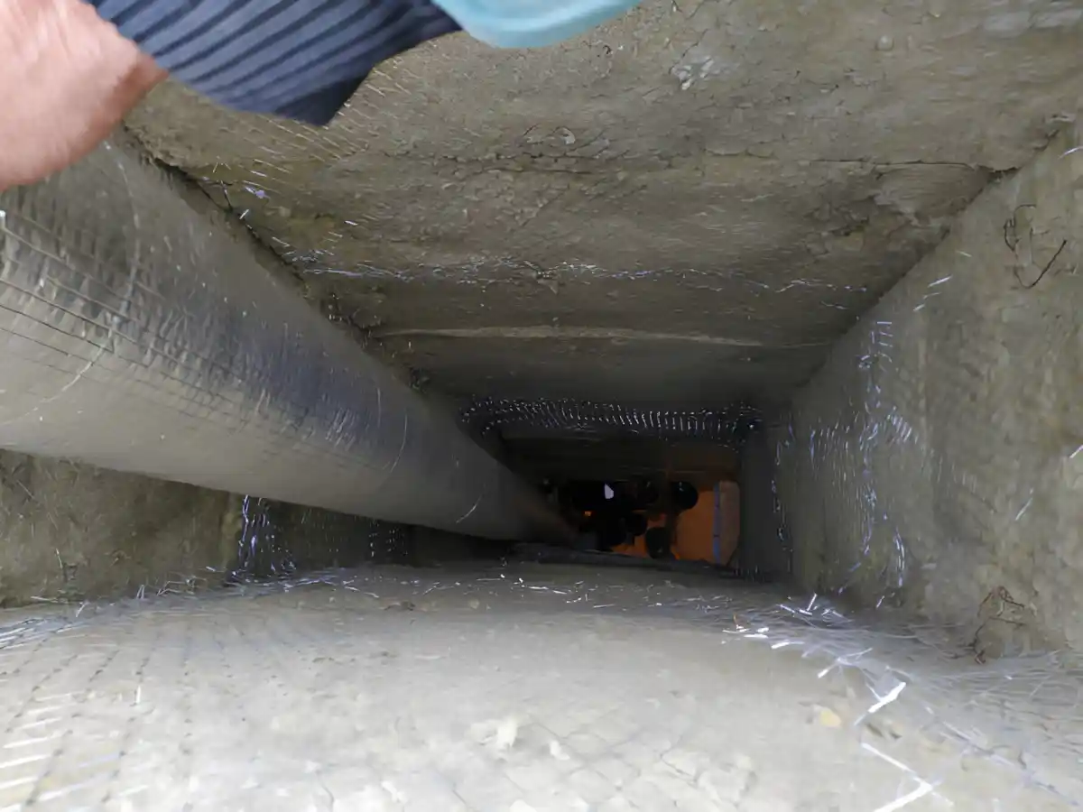 Inspection light aimed into a firebox